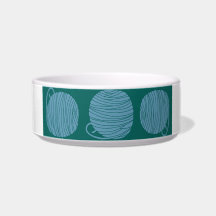 Yarn Ball Cat Water Bowl