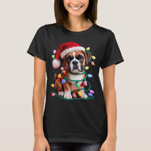 Yarn Boxer Dog Sewing Knitting Crocheting Christma T-Shirt