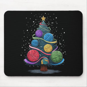 Yarn Christmas Tree  Mouse Pad