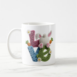 Yarn Crochet Easter Love Cute Handmade Aesthetic Coffee Mug