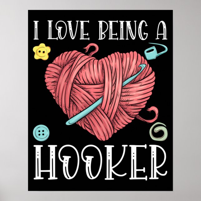 Yarn Crocheting Knitting Day Poster (Front)