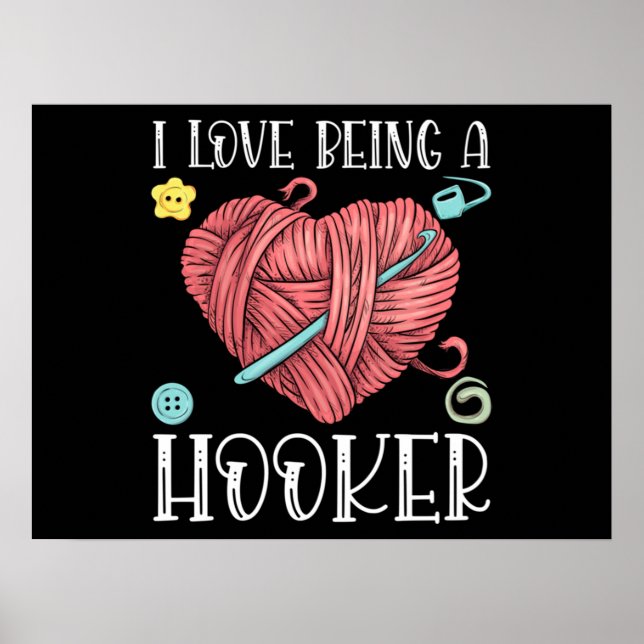Yarn Crocheting Knitting Day Poster (Front)