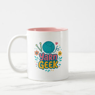 Yarn Geek Two-Tone Coffee Mug