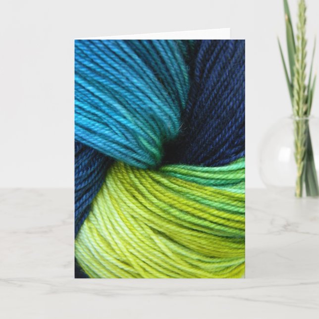 Yarn, Greeting card, Note card for knitters (Front)