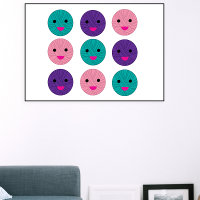 Yarn Kawaii Pink Purple Teal