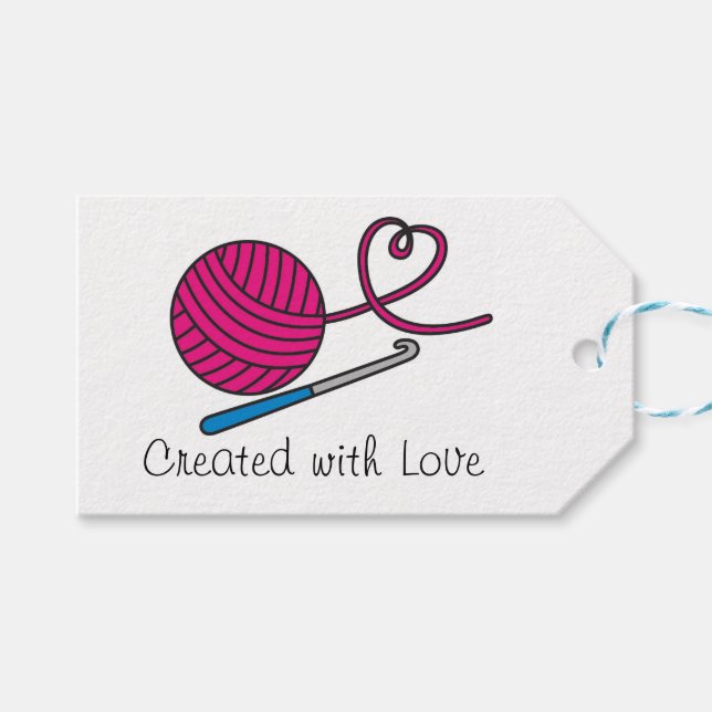 Yarn Love Gift Tag (Front (Horizontal))