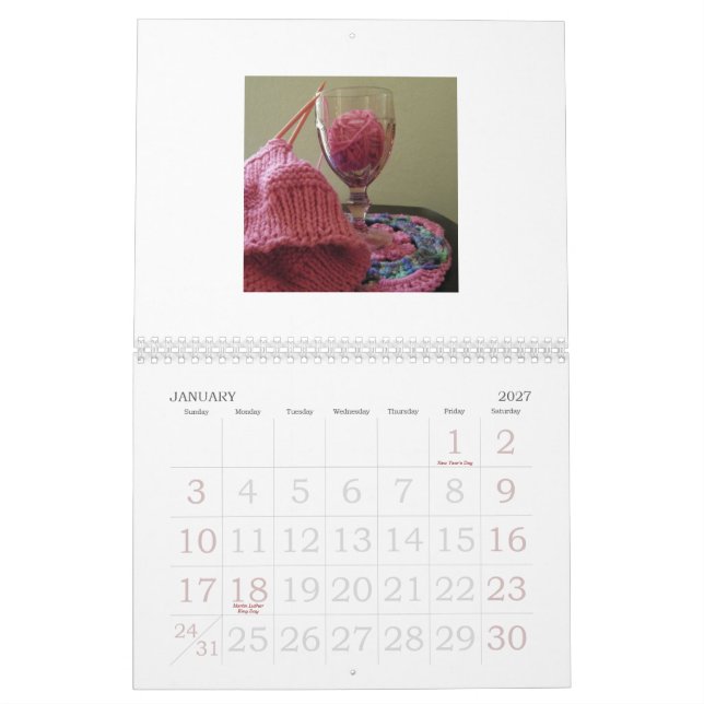 Yarn Lover's Calendar (Jan 2027)