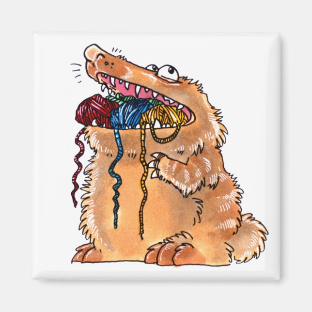 Yarn Monster Magnet (Front)