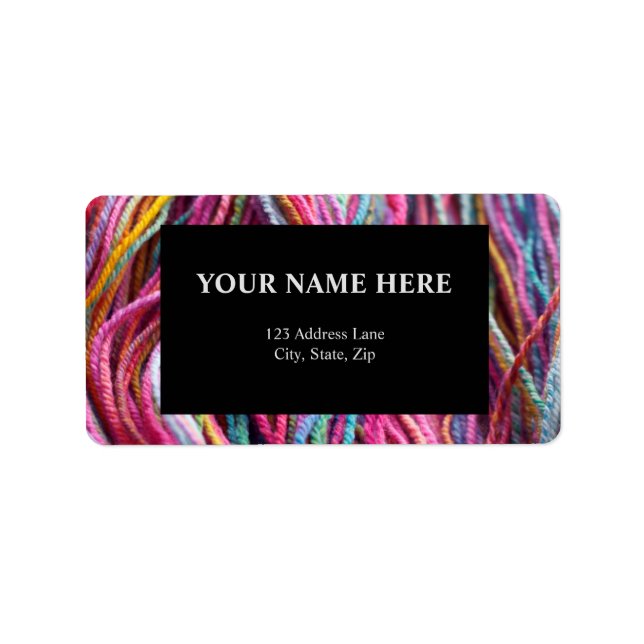 Yarn Pink Knitting Handspun  Label (Front)