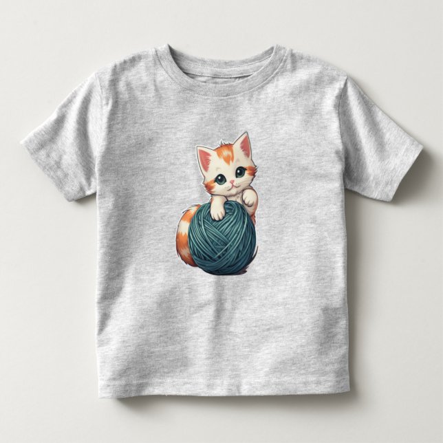 Yarn Play - kitten Toddler T-Shirt (Front)