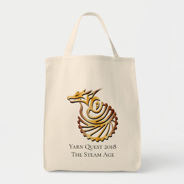 Yarn Quest The Steam Age Tote Bag (Front)