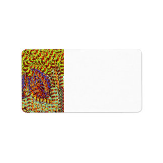 Yarn Scribbles earthy colours design graphic Label