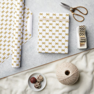 Yarn Skein Crafts • Gold Glitter Texture Wrapping Paper