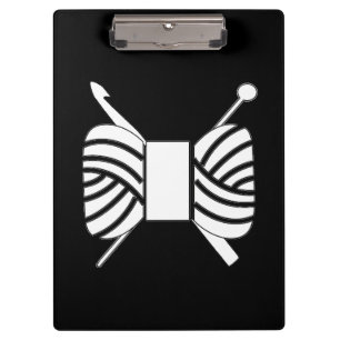 Yarn Skein Knit & Crochet Crafts {Dark} Clipboard