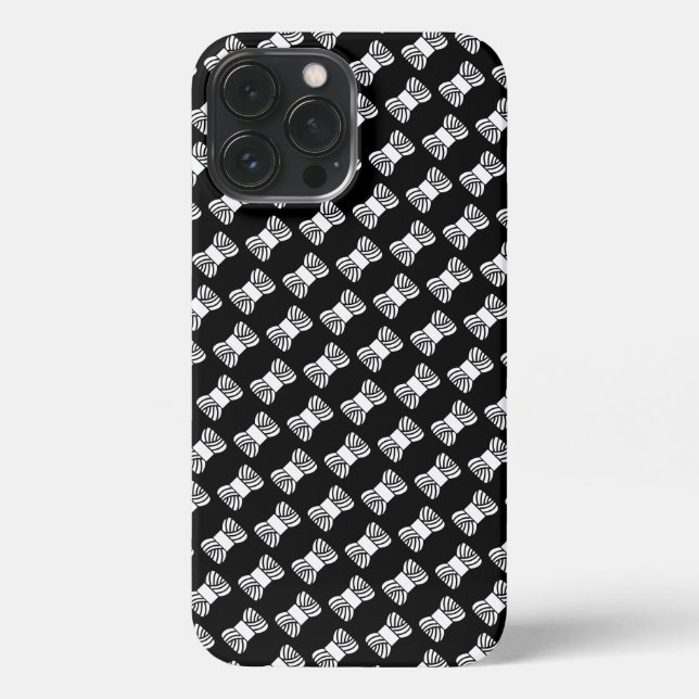 Yarn Skein Pattern Crafts iPhone Case (Back)