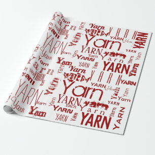 YARN! Typography Wrapping Paper
