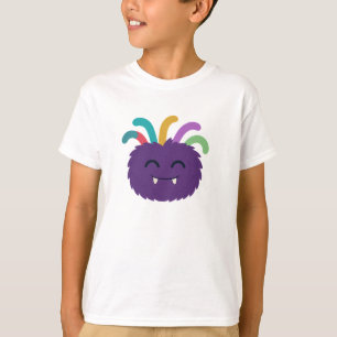 Yarnaby the Fuzzy Monster – Cute Rainbow Tentacle  T-Shirt