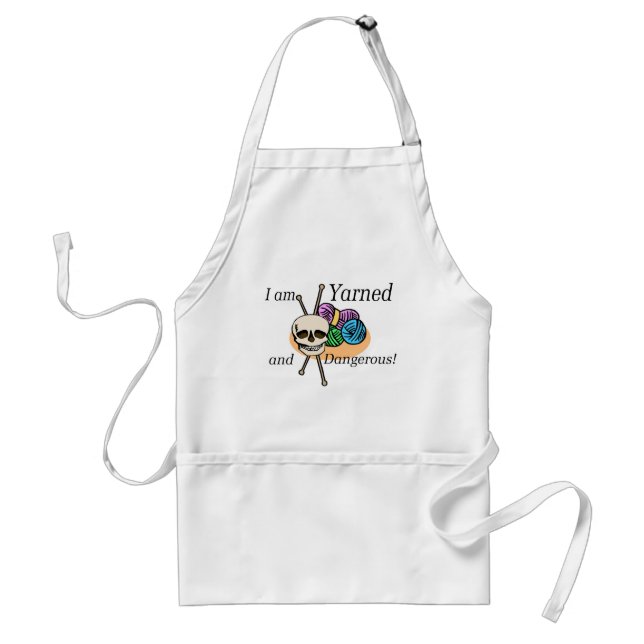 Yarned and Dangerous T-shirts and Gifts. Standard Apron (Front)