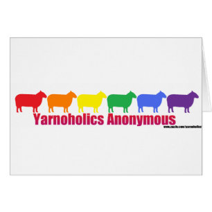 Yarnoholics Anonymous Rainbow Sheep