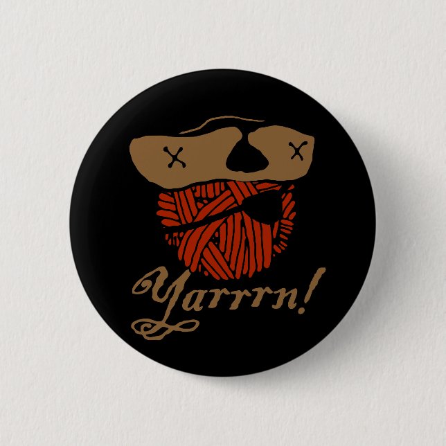 Yarrn 6 Cm Round Badge (Front)