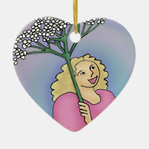 Yarrow Heart Ornament