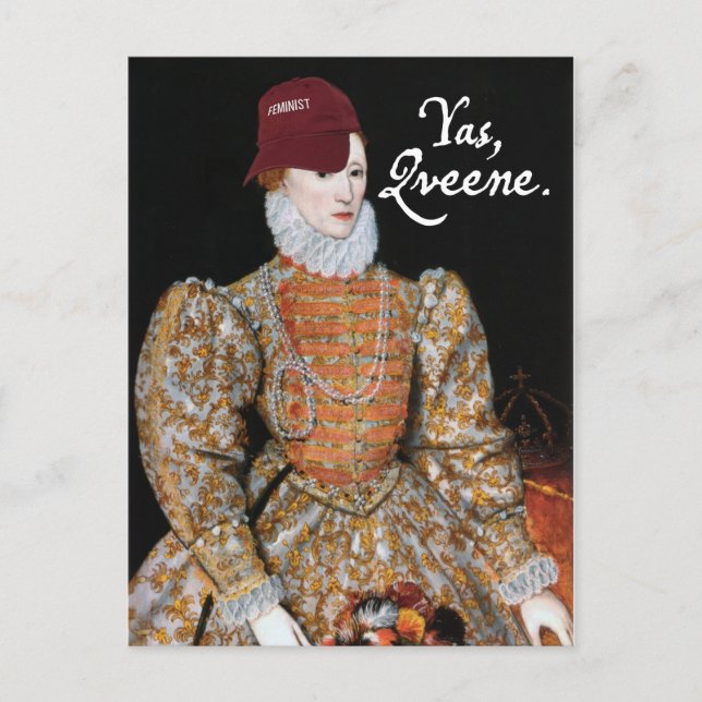 Yas, Qveene! Postcard (Front)