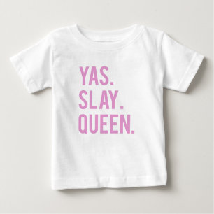 Yas Slay Queen Print 2 Baby T-Shirt