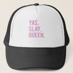 Yas Slay Queen Print 2 Trucker Hat