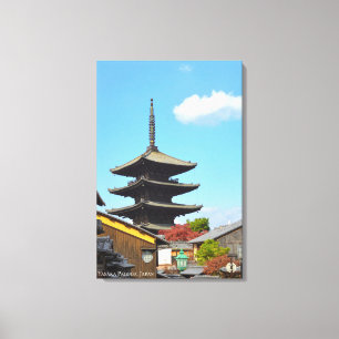 Yasaka Pagoda watching over Kyoto Japan Temple Canvas Print