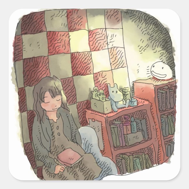 Yasashiniji Square Sticker (Front)