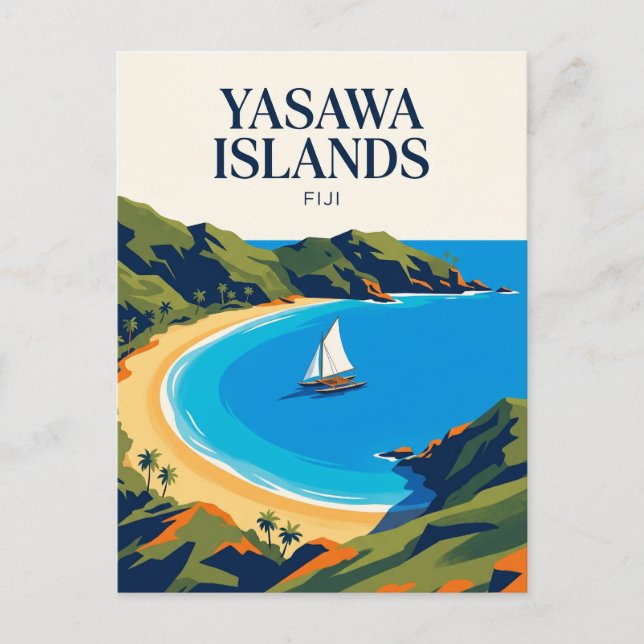 Yasawa Islands Fiji Postcard (Front)