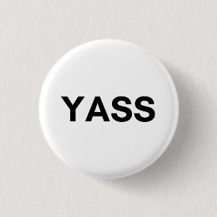 yass 3 cm round badge