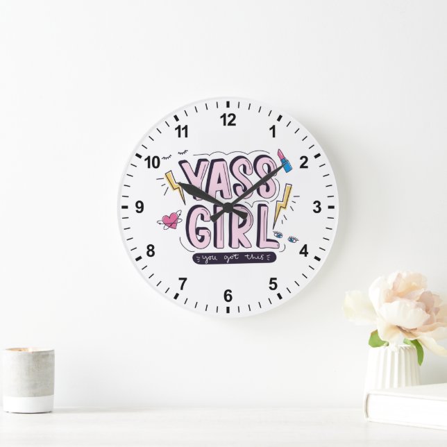 Yass Girl | You Got This Large Clock (Home)