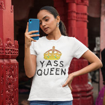 Yass Queen Gold Crown Princess Yas Kween White