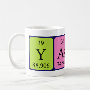 Yasser periodic table name mug