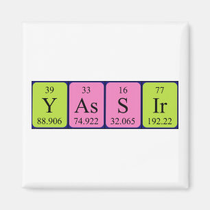Yassir periodic table name magnet