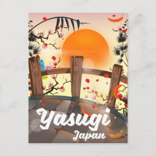 Yasugi Japan Blossom garden Postcard