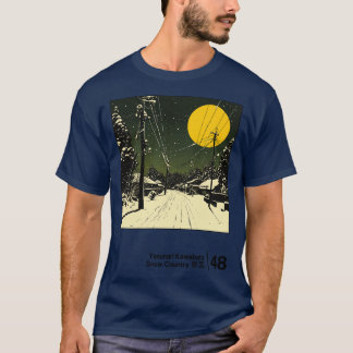 Yasunari Kawabata Minimal Style Graphic Artwork T-Shirt