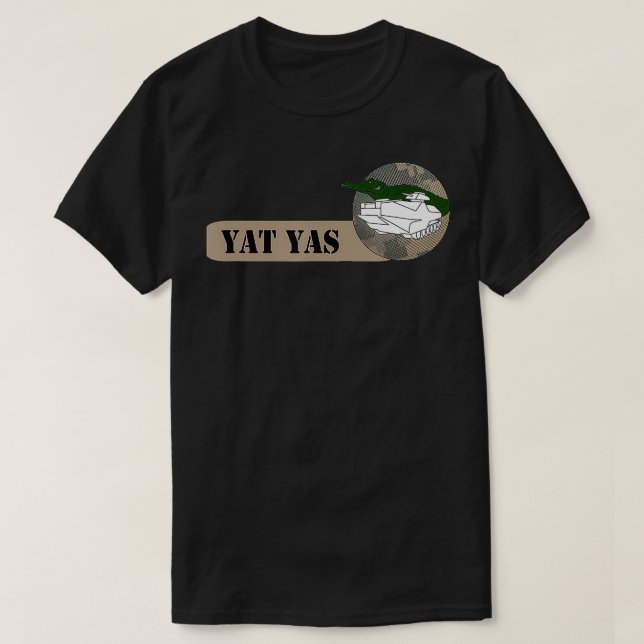 YAT YAS Amtrac AAV Armour Military Veteran  T-Shirt (Design Front)