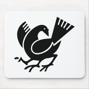Yata crow mouse pad