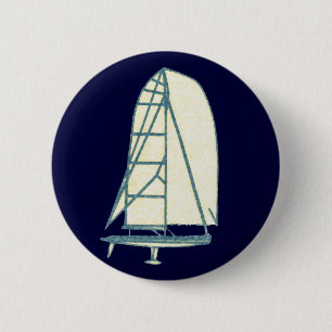 yatching laser class 6 cm round badge