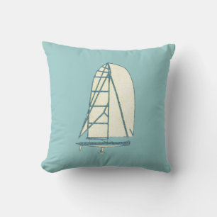yatching laser class beach house cushion