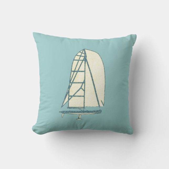 Yatching laser class beach house cushion (Front)