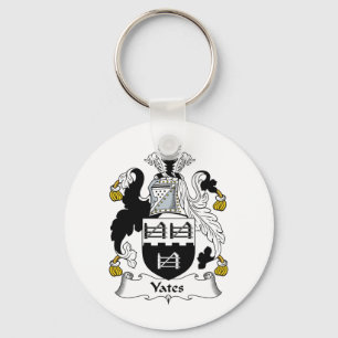 Yates Family Crest Key Ring