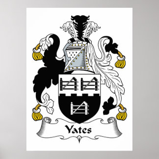 Yates Family Crest Poster