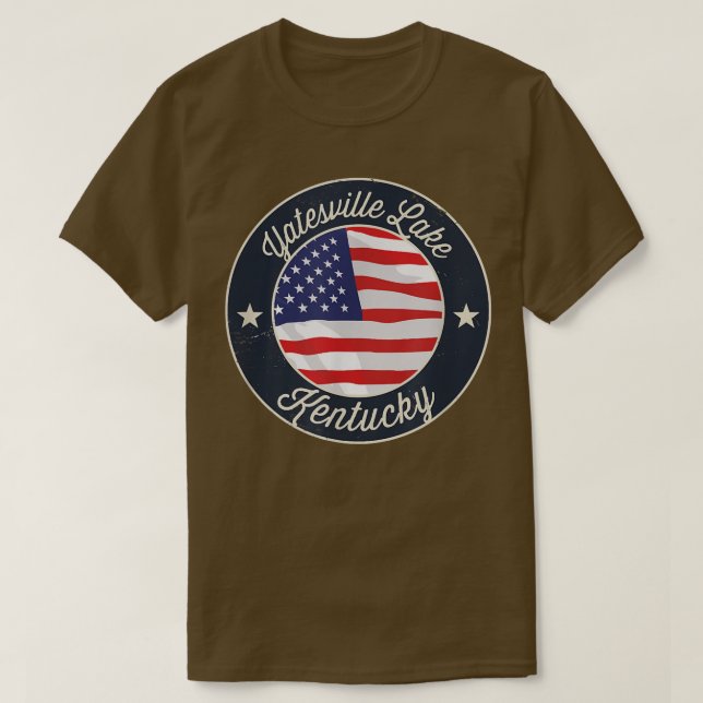 Yatesville Lake - Patriotic Kentucky Souvenir T-Sh T-Shirt (Design Front)