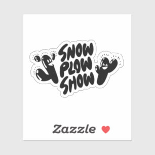 Yati M's Snow Plough Show Design #1 Sticker