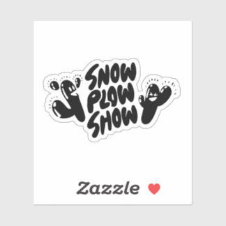 Yati M's Snow Plough Show Design #1 Sticker