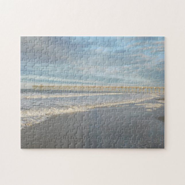 Yaupon Pier Oak Island NC Jigsaw Puzzle (Horizontal)