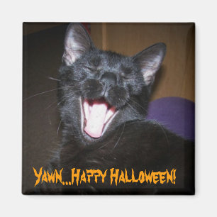 Yawn...Happy Halloween! Magnet